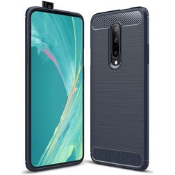 Mobigear Brushed Slim OnePlus 7 Flexibel TPU Skal - Marinblå