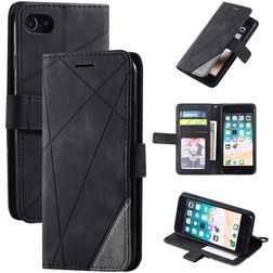 Mobigear Rhombus iPhone 8 Funda tipo libro Cartera - Negro