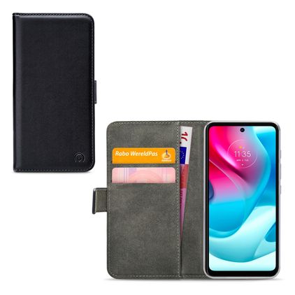 Mobilize Classic Gelly Wallet Motorola Moto G60 Capa livro Carteira - Preto