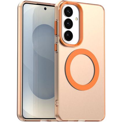 Mobigear Shockproof Samsung Galaxy S26 Plus MagSafe Hard Case Back cover - Orange