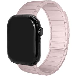 Mobilize Magnetic Silikon Apple Watch Řemínek Magnetické zapínání - 49/46/45/44 mm - Růžová