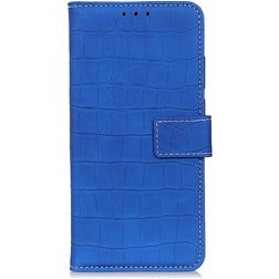 Mobigear Croco OnePlus 10 Pro Wallet case - Blue