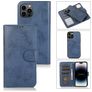 Mobigear Wallet iPhone 15 Pro Funda tipo libro 2 en 1 con carcasa extraíble Cartera - Azul oscuro