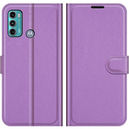 Mobigear Classic Motorola Moto G60 Funda tipo libro Cartera - Morado
