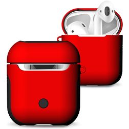 Mobigear Frosted Funda rígida para Apple AirPods 2 - Rojo