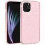 Mobigear Glitter iPhone 12 Pro Max Hårdt Bagsidecover - Lyserød