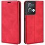 Mobigear Retro Slim OPPO Reno 8 Pro 5G Cover a libro portafoglio - Rosso