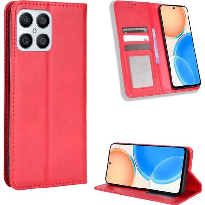 Mobigear Sensation HONOR X8 Pungetui med Seddelrum - Rød