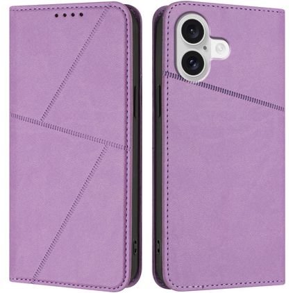 Mobigear Frosted Flip iPhone 17 Lompakkokotelo + Setelitasku - Violetti