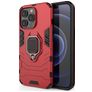 Mobigear Armor Ring iPhone 13 Pro Hårdt Bagsidecover Stødsikkert med ringholder - Rød