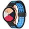 Mobigear Sport Plus Mag Correa Silicona Cierre magnético para Smartwatch - 22 mm - Negro / Azul
