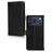 Mobilize Wallet iPhone 18 Pro Max Piel auténtica Funda tipo libro Cartera - Negro