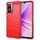 Mobigear Brushed Slim Realme Narzo 50 5G Fleksibel TPU Bagsidecover - Rød