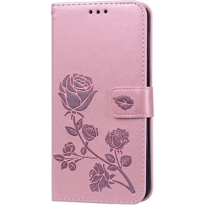 Mobigear Roses Samsung Galaxy A10 Plånboksfodral med sedelfack - Roséguld