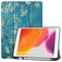 Mobigear Tri-Fold Gel iPad 9 (2021) TPU / Konstläder Plånboksfodral + Pennhållare - Almond Blossoms