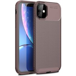 Mobigear Racing iPhone 12 Pro Max TPU flessibile Back cover - Marrone