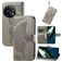 Mobigear Butterfly OnePlus 11 Cover a libro portafoglio - Grigio