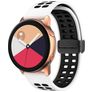 Mobigear Sport Plus Mag Silicone Smartwatch Strap Magnetic closure - 22 mm - Black / White