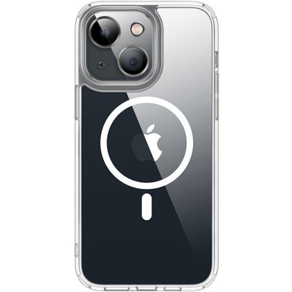 Valenta Trend iPhone 13 MagSafe Hard Case Back cover - Clear / White
