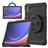 Mobigear RingGuard Samsung Galaxy Tab S10 Ultra Kova muovi / Silikoni Suojakuori + Kynänpidike + Olkahihna + Teline - Musta