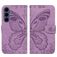 Mobigear Butterfly Samsung Galaxy S26 FE Lompakkokotelo + Setelitasku - Violetti