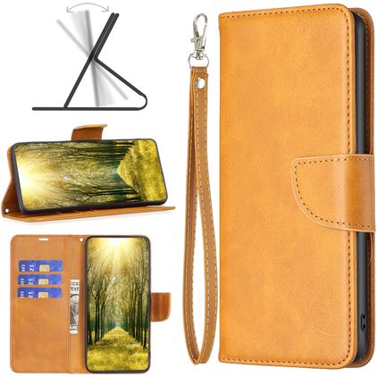 Mobigear Excellent Motorola Moto E32 Capa livro Carteira - Conhaque