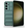 Mobigear Bumpy Samsung Galaxy S24 FE Fleksibel TPU Bagsidecover - Grøn