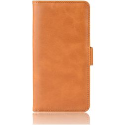 Mobigear Slim Magnet LG K50s Funda tipo libro Cartera - Coñac