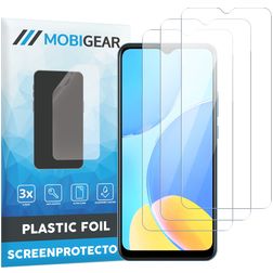 Mobigear OPPO A15 Ochrona ekranu Folia - Kompatybilna z etui (3 szt.)