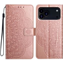 Mobigear Mandala iPhone 18 Pro Wallet case - Rose Gold