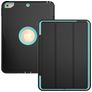 Mobigear Tri-Fold Folio iPad 6 (2018) Case Plastic / TPU Wallet case - Black / Turquoise