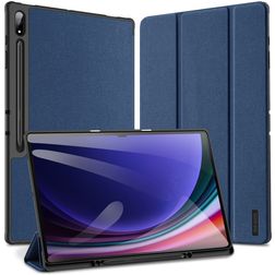 Mobigear Domo Samsung Galaxy Tab S10 Ultra Wallet case + Stylus Holder - Blue