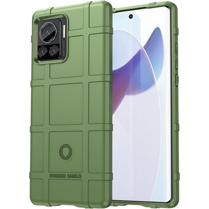 Mobigear Rugged Shield Motorola Edge 30 Ultra TPU flexible Carcasa Antigolpes - Verde