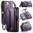 CaseMe C36 iPhone 17e Capa livro Carteira - Roxo