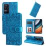 Mobigear Sunflower POCO F4 Cover a libro portafoglio - Blu