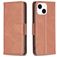 Mobigear Excellent iPhone 15 Wallet case - Brown