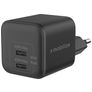 Mobilize Wall Charger Dual USB / USB-C Laturi Power Delivery 45W - Musta