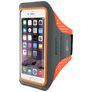 Mobiparts Comfort Fit Portamóvil para correr Neopreno Funda deportiva Brazalete deportivo (max 14 cm x 7 cm) - Neon Orange