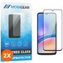 Mobigear Premium Samsung Galaxy A05s Tempered Glass Screen Protector - Case Friendly - Black (2-Pack)