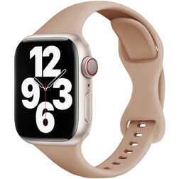 Mobigear Sport Slim Silicone Apple Watch Strap Push closure - 49/46/45/44 mm - Pink