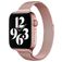 Mobigear Slim Loop Bracelete Milanesa Fecho magnético para Apple Watch - 49/46/45/44 mm - Rosa dourado