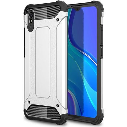 Mobigear Outdoor Xiaomi Redmi 9A Hardcase Back cover Antiurto - Argento