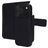 Mobiparts iPhone 17 Pro Aito nahka 2-in-1-lompakkokotelo irrotettavalla kuorella + Setelitasku - Musta