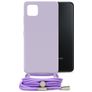 Mobilize Lanyard Gelly Samsung Galaxy A22 5G Flexibilní TPU Kryt se šňůrkou - Pastel Purple