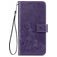Mobigear Clover Motorola One Fusion Plus Wallet case - Purple