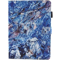 Mobigear Marble iPad 6 (2018) Etui z klapką - Niebieski
