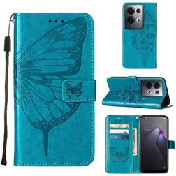 Mobigear Butterfly OPPO Reno 8 Pro 5G Wallet case - Blue