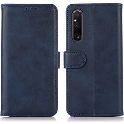 Mobigear Wallet Sony Xperia 1 V Funda tipo libro Cartera - Azul