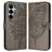 Mobigear Butterfly Samsung Galaxy A27 Plånboksfodral med sedelfack - Grå
