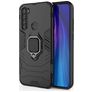 Mobigear Armor Ring Xiaomi Redmi Note 8T Kova Suojakuori Iskunkestävä + Sormuspidike - Musta